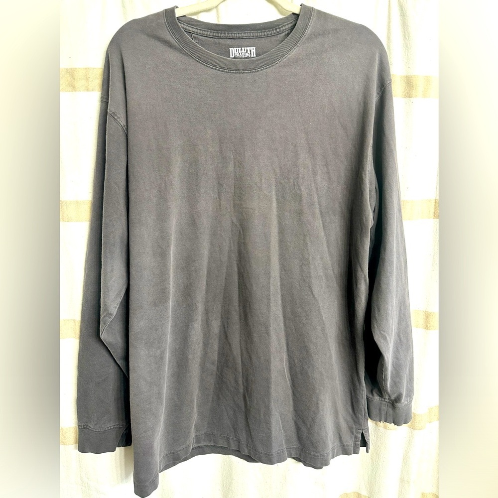 Duluth Trading Co. Relaxed Fit Longtail T Men Long Sleeves Cotton Round neck M